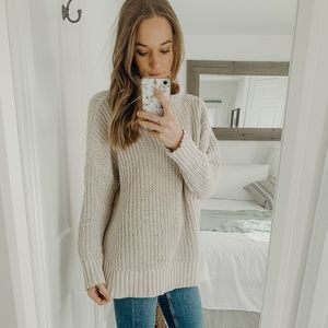 Oversized American Eagle Knit Sweater - Size XS
